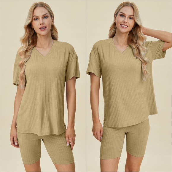 Ribbed Harmony Set - Chartreuse - Picture 2 of 5